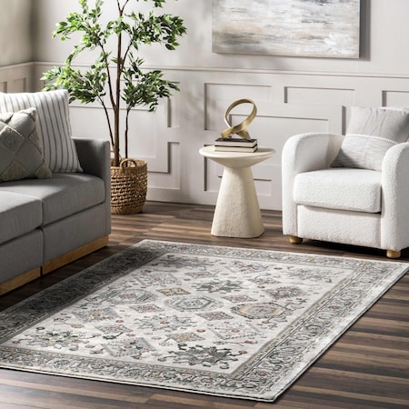 Nuloom Malinda Traditional Bordered Area Rug 4ft x 6ft BDON02A-406
